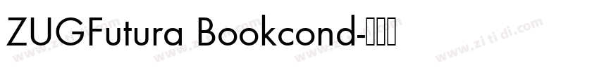 ZUGFutura Bookcond字体转换